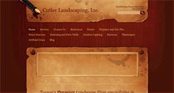 Desktop Screenshot of cutlerlandscaping.com