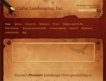 Tablet Screenshot of cutlerlandscaping.com